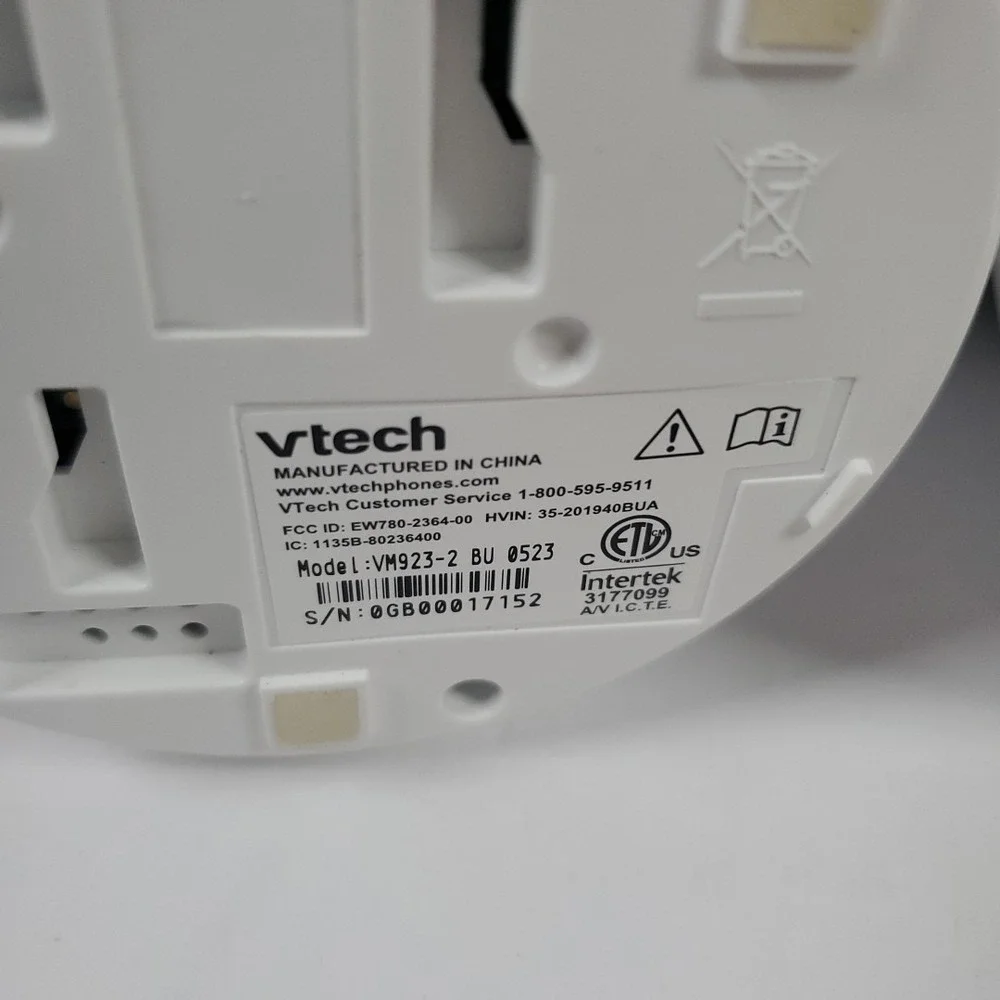 (2) VTech VM923 series video baby monitor cameras. Cameras And Power Adapters